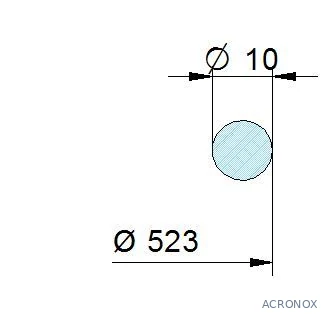 Búvónyílás felső kerek 508 mm kifelenyíló (500/P)