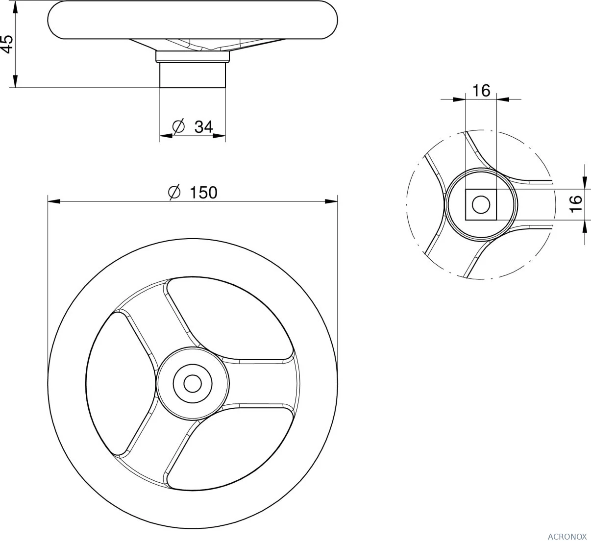 Búvónyílás felső kerek 520 mm kifelenyíló (276)