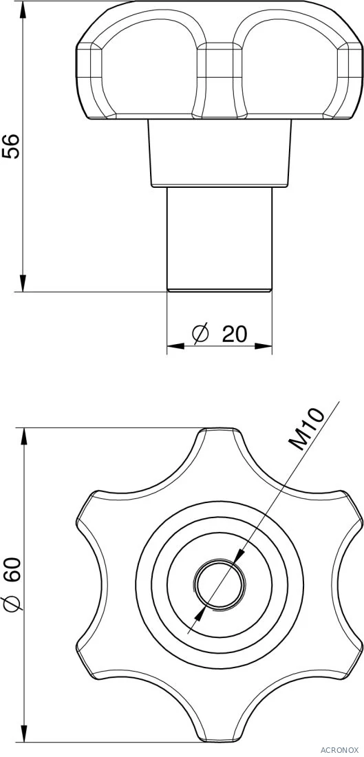 Búvónyílás alsó négyszögletes 235x185 mm kifelenyíló (295;295/B)