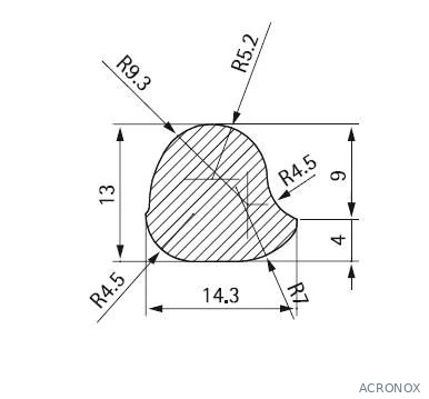 Búvónyílás, tömítés G/Z175