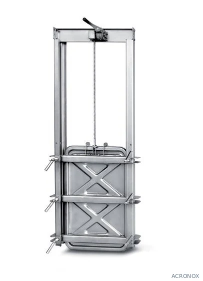 Búvónyílás négyszögletes guillotine ajtóval 430 x 730 mm (6015 E;6015 E1)