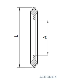 Clamp tömítés, BS 4825, élelmiszeripari, PTFE