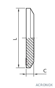 Clamp záróvég, L16AMP, rozsdamentes, élelmiszeripari
