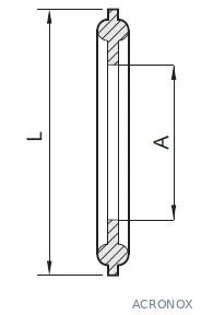 Clamp tömítés, ISO 2852, élelmiszeripari, PTFE