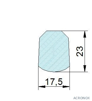 Búvónyílás alsó négyszögletes 332x440 mm kifelenyíló (160;161;160K;161K; 160/B;161/B;160/K/B;161/K/B)