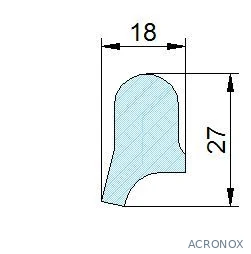 Búvónyílás alsó kerek 404 mm kifelé nyíló (220/E;222/E; 220/E/B;222/E/B)