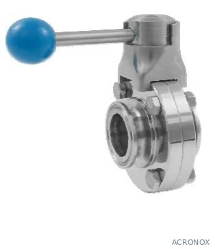 Pillangószelep, clamp / clamp, Szilikon, DIN, rozsdamentes, élelmiszeripari, standard