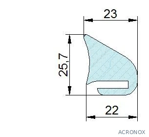 Búvónyílás felső kerek 805 mm kifelenyíló (10V/800; 10V/800/B)