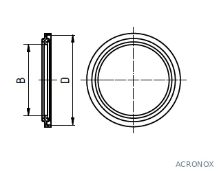 Clamp tömítés, DIN 32676, élelmiszeripari, EPDM