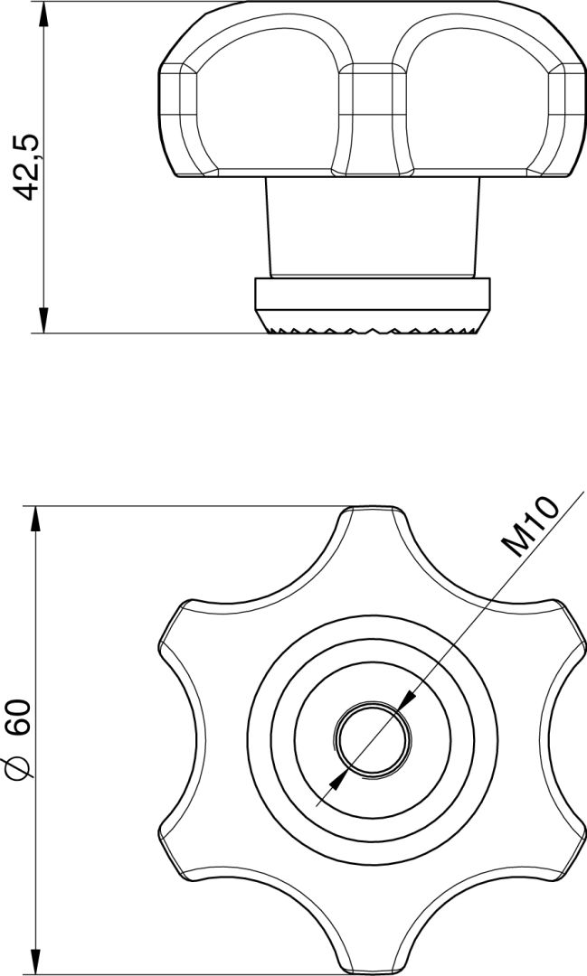 Búvónyílás felső kerek 202 mm kifelenyíló (T1/200;T1/201;T1/202;T1/200/B;T1/201/B;T1/202/B) – 2. műszaki rajz