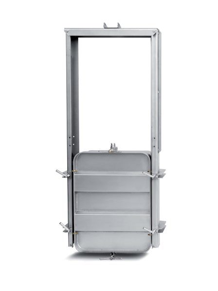 Búvónyílás négyszögletes guillotine ajtóval 610 x 810 mm (6015 G; 6015 G1)